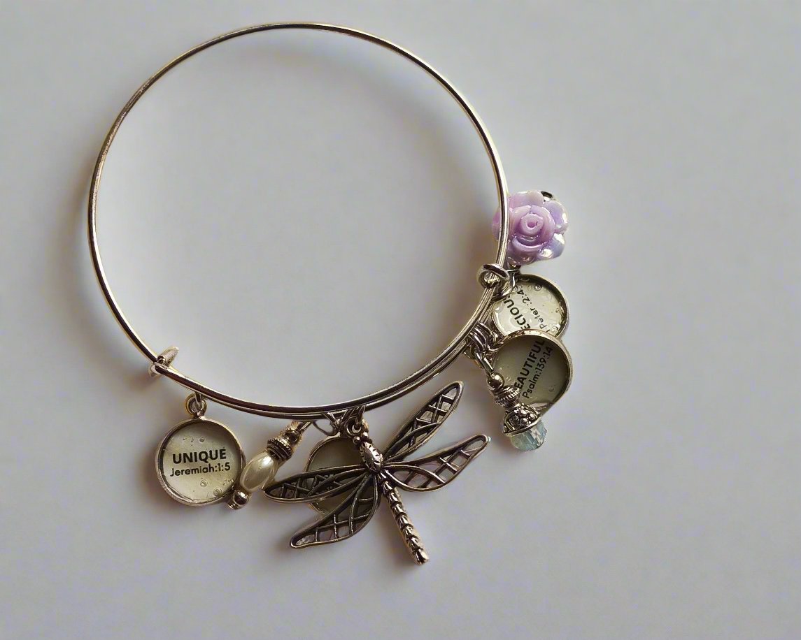 Bracelet-Scripture strong,Beautiful,precious,unique