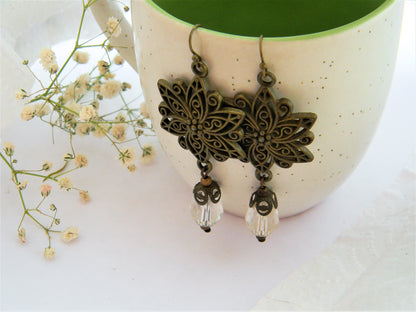 Earrings-Moon Flower