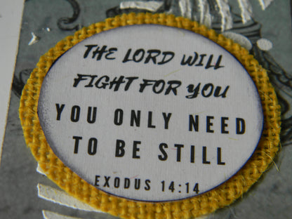 Car hanger-scripture-The lord will fight for you