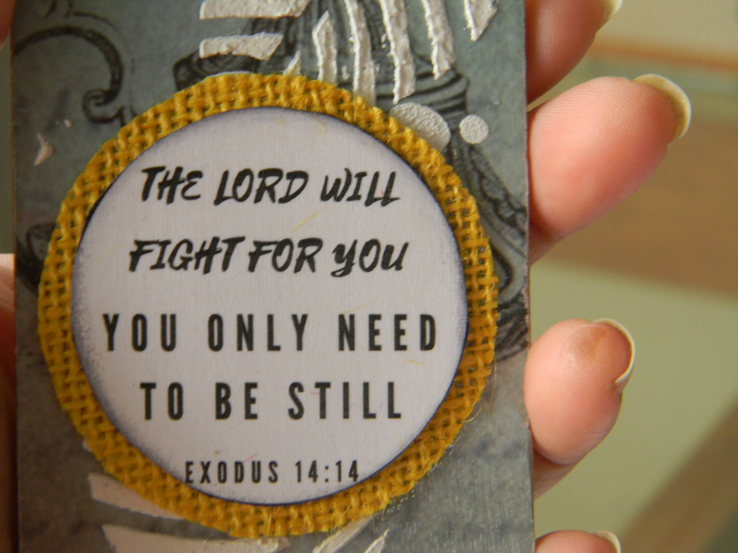 Car hanger-scripture-The lord will fight for you