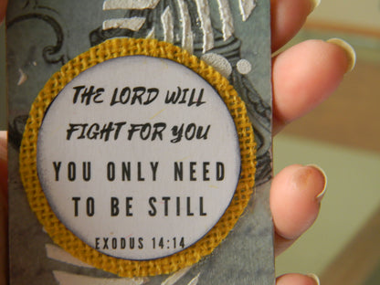 Car hanger-scripture-The lord will fight for you