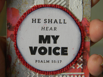 Car Hanger-scripture -He shall hear my Voice