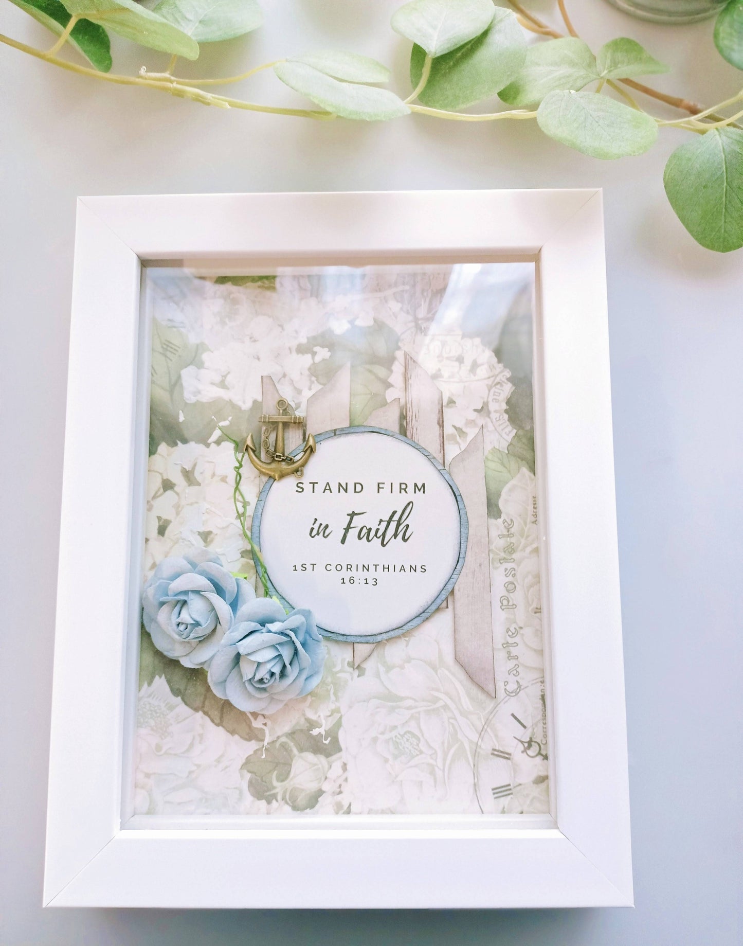 Scripture Frame-Stand firm in faith