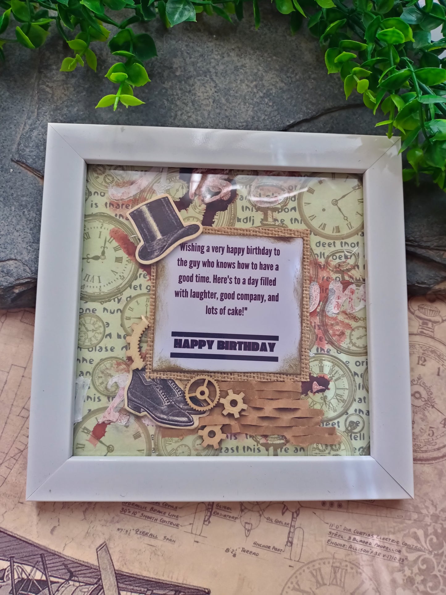 Frame -Birthday gift Frame for men / Buddy