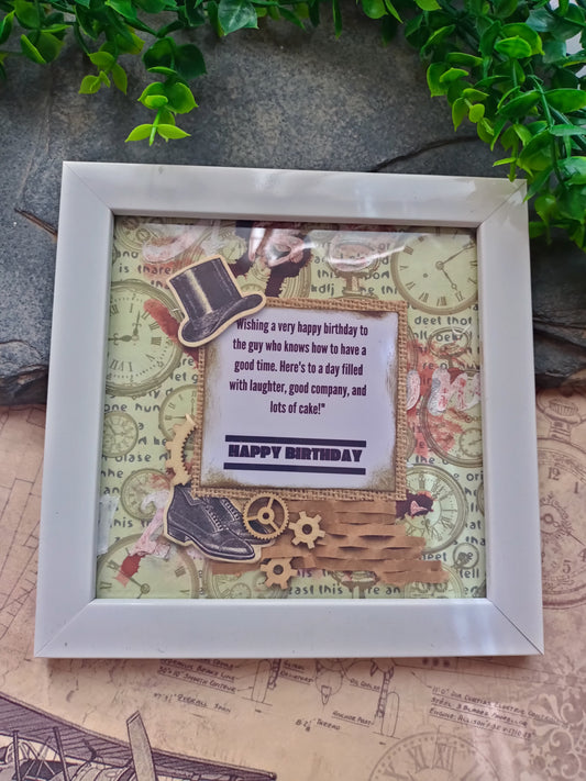 Frame -Birthday gift Frame for men / Buddy