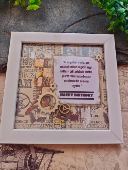 Frame -Birthday gift Frame for men