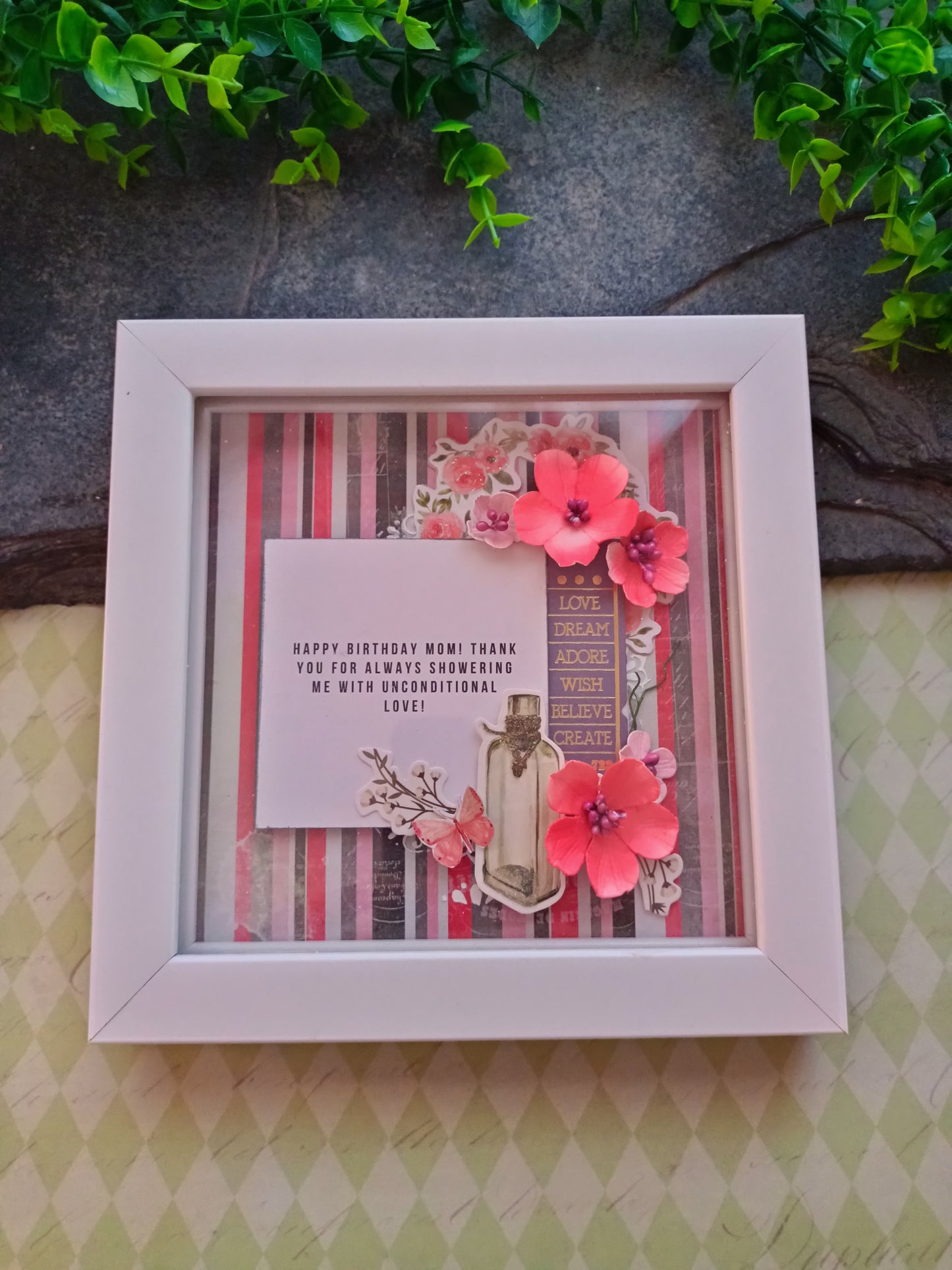 Frame- gift for mom- birthday frame