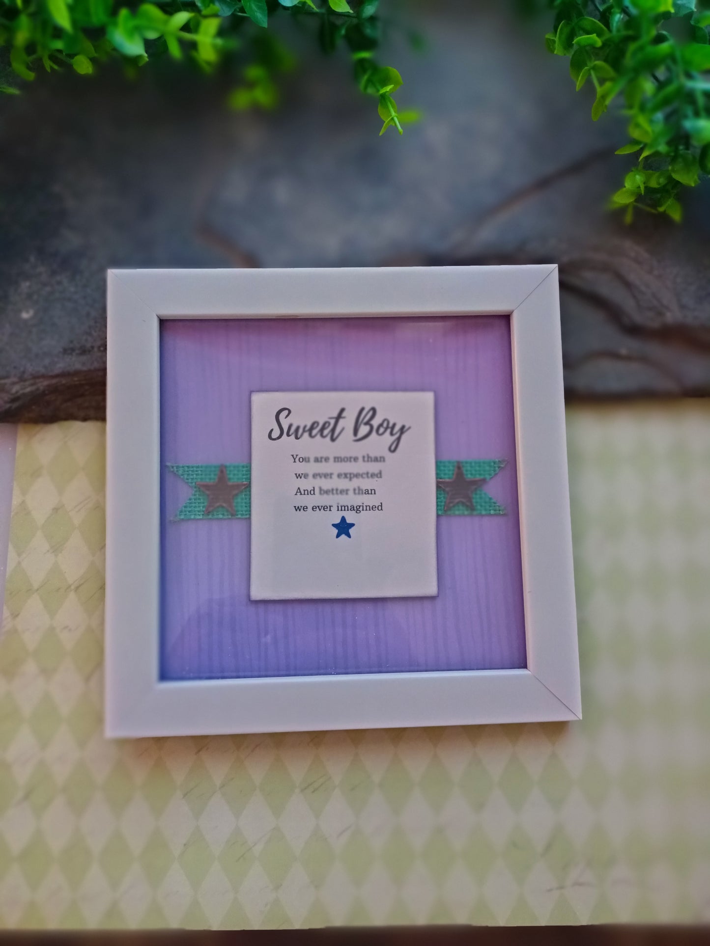 Frame -Sweet boy-Tokens of love -Gift for small boys