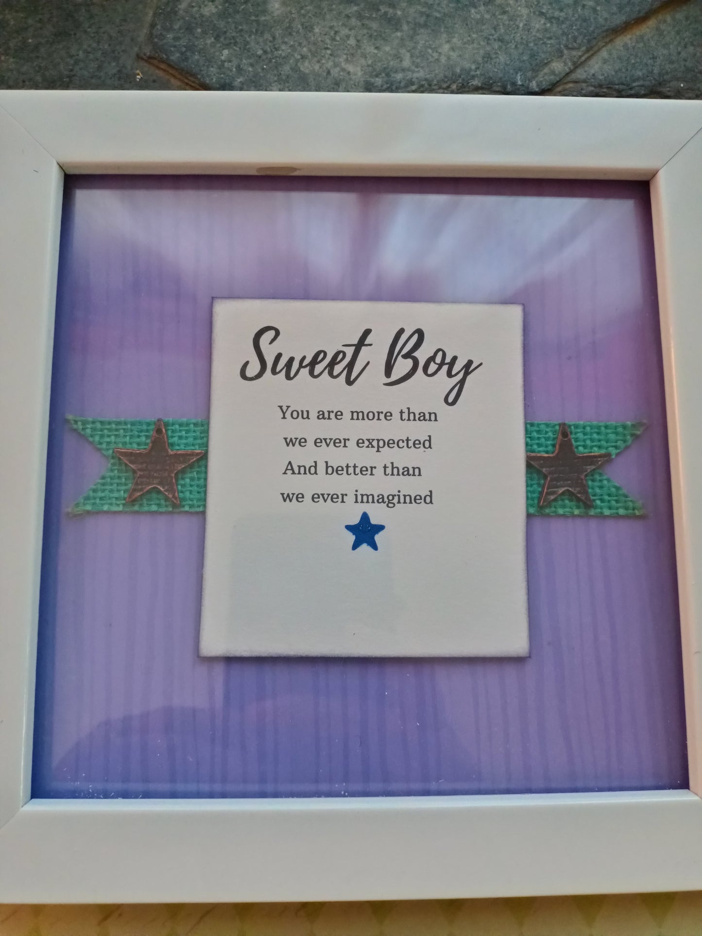 Frame -Sweet boy-Tokens of love -Gift for small boys