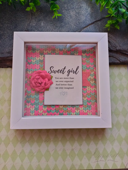 Frame-sweet girl-Tokenof love-daughter's gift