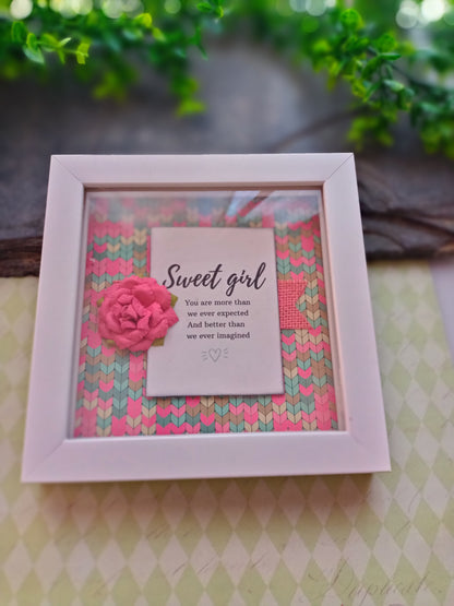 Frame-sweet girl-Tokenof love-daughter's gift