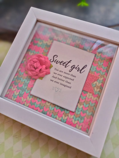 Frame-sweet girl-Tokenof love-daughter's gift