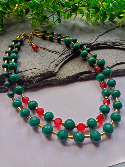 Necklace -Crimson Ivy