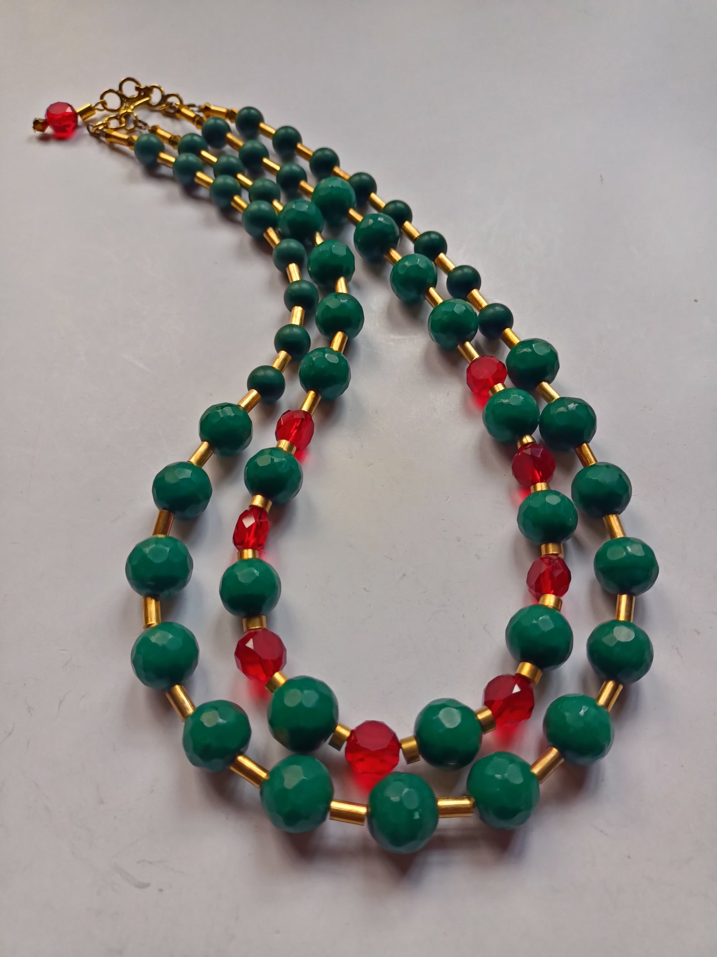 Necklace -Crimson Ivy