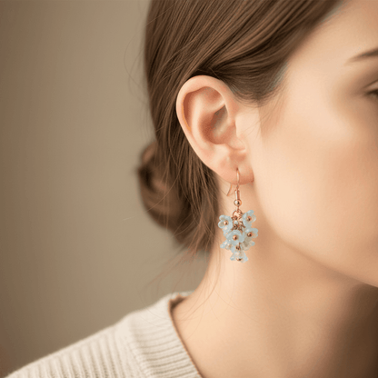 Earring-Tiny Floral bunch