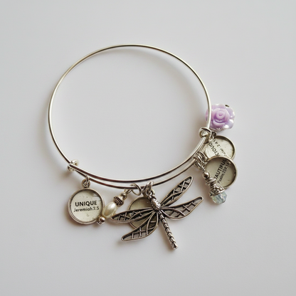 Bracelet-Scripture strong,Beautiful,precious,unique