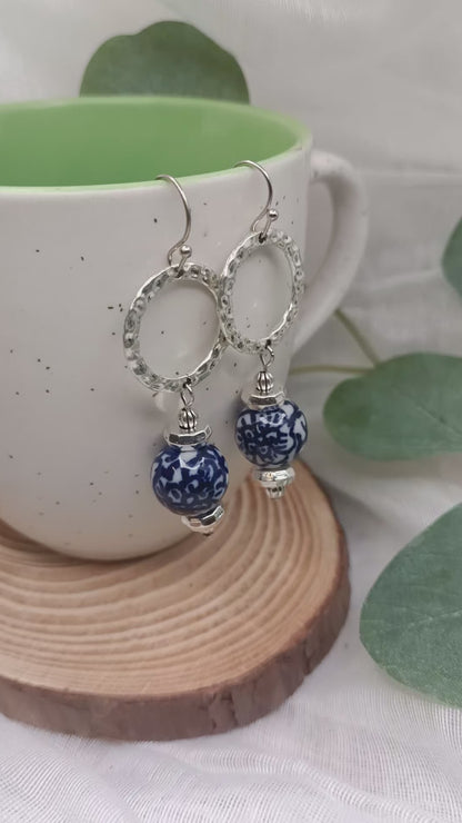 Earrings -indigo whispers