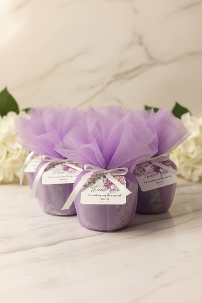Return Gifts -Jar Scented Candles -(50pcs)@Rs.6000