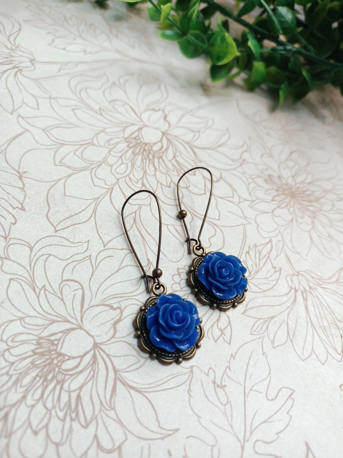 Earrings - Vintage Rose