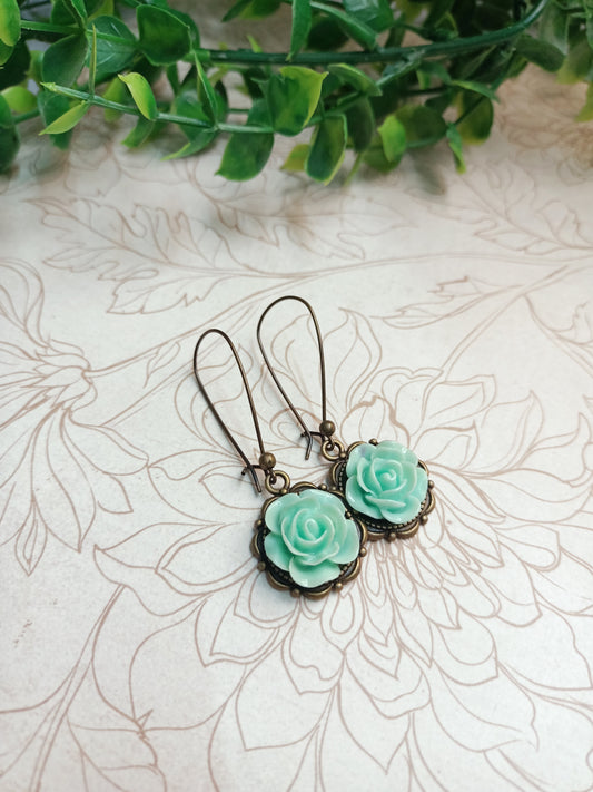 Earrings - Vintage Rose