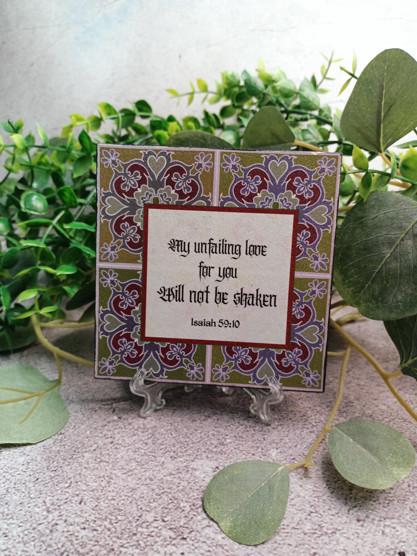 Decor- scripture -table decor