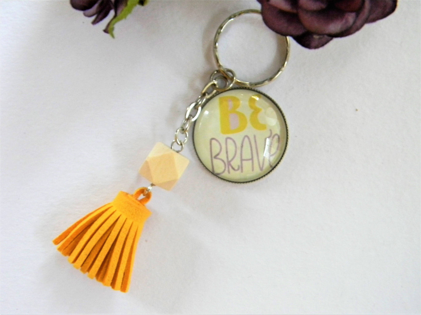 Keychains -Inspirational - "Be brave"