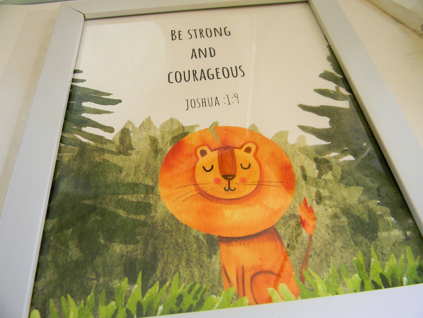 Frame-Kids-scripture-Strong and courageous