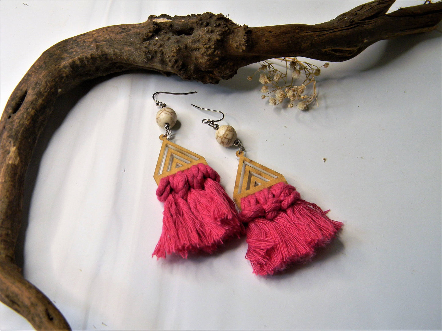 Earring-Macrame