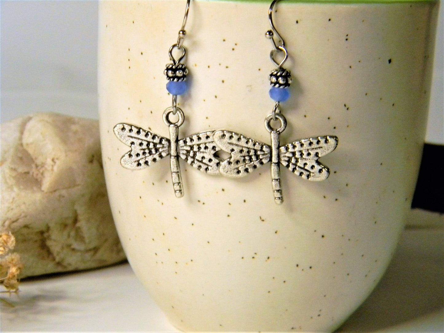 Earrings-Dainty Dragon fly