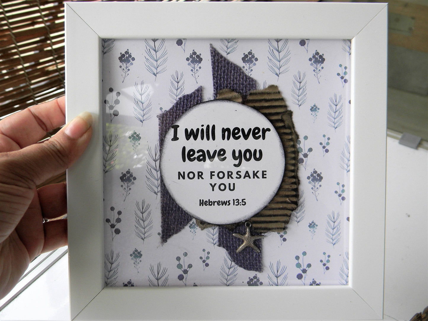 Scripture Frame-I will never leave you