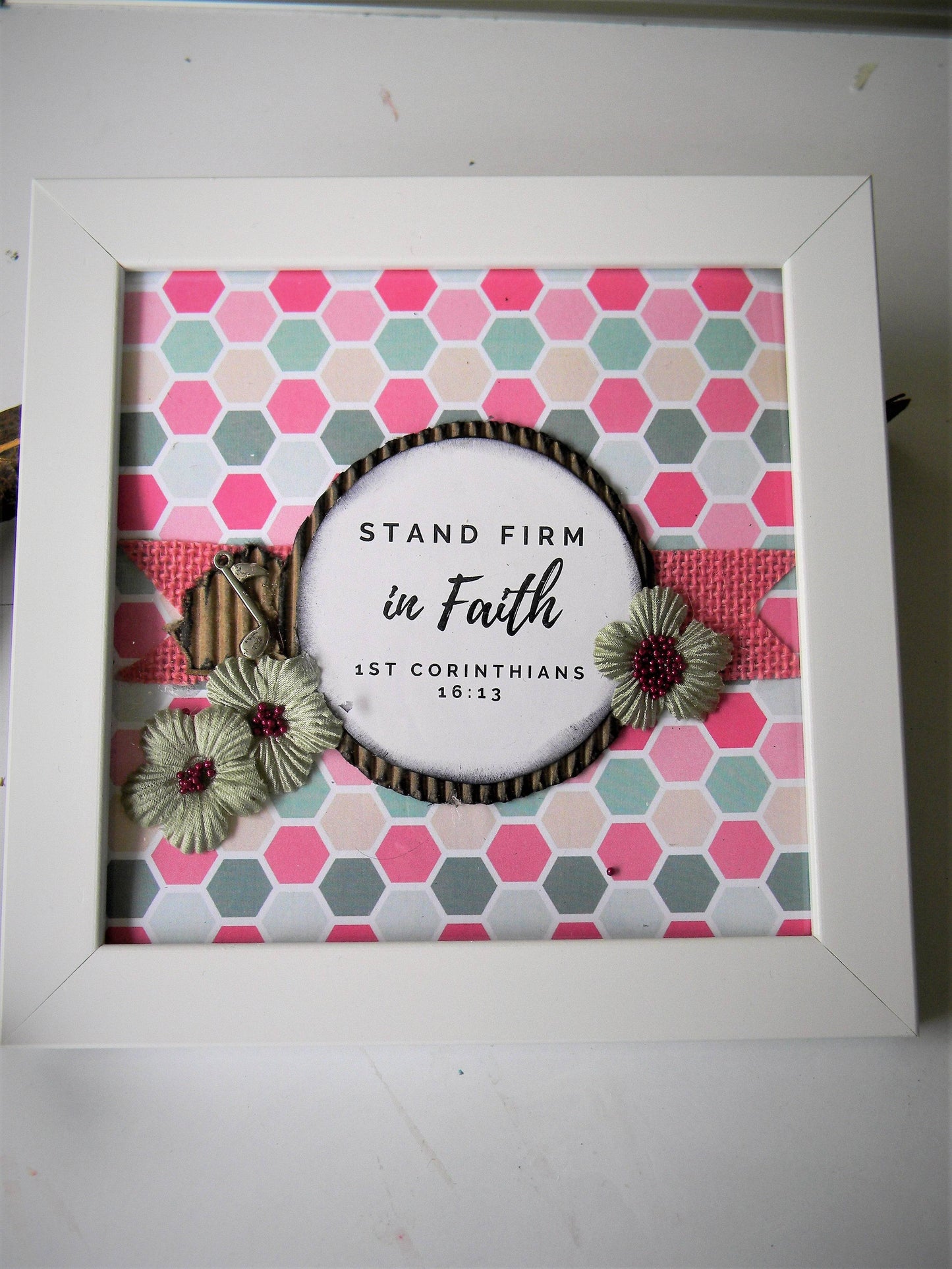 Scripture Frame-Stand firm in faith 2