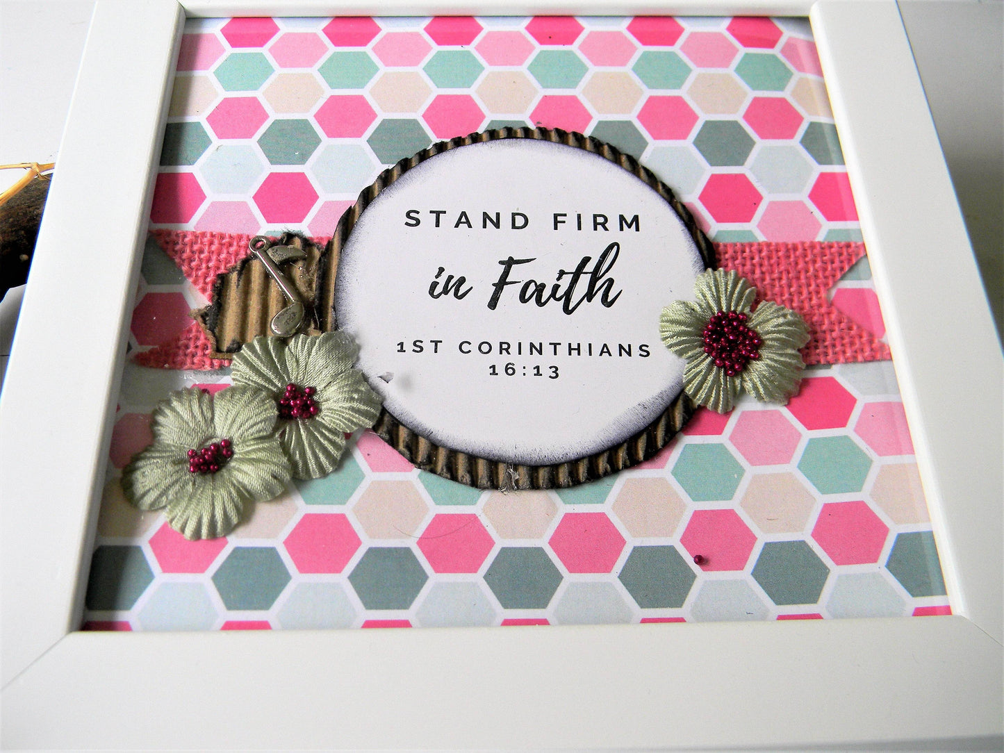 Scripture Frame-Stand firm in faith 2