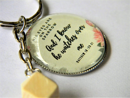 Scripture Keychain-Strength and shield