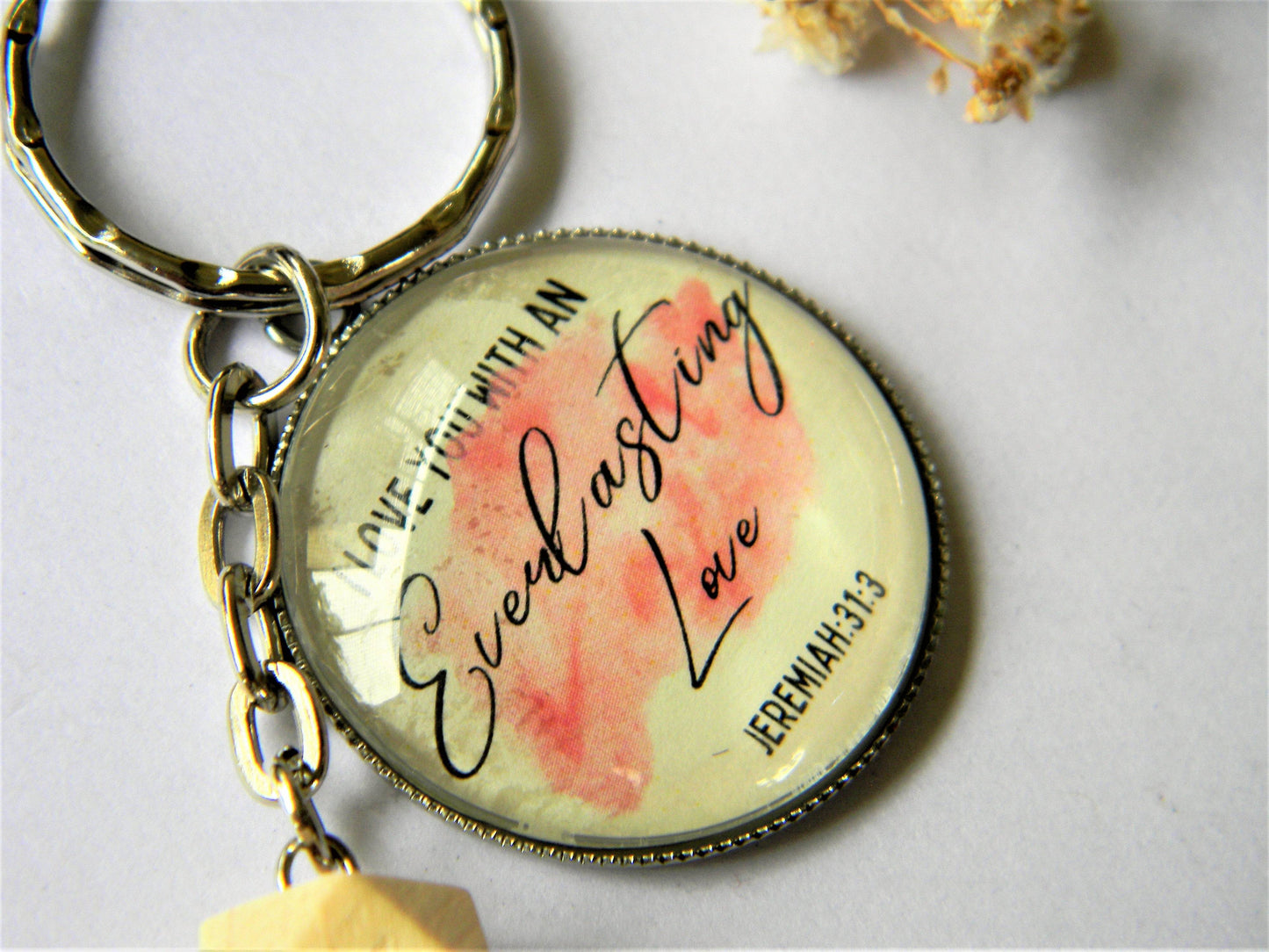 Scripture Keychain-Strength and shield