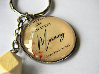 Scripture Keychain-Strength and shield