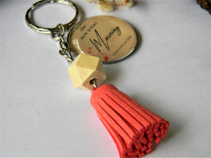 Scripture Keychain-Strength and shield