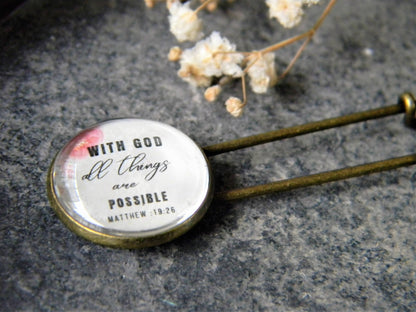 Brooch-With God