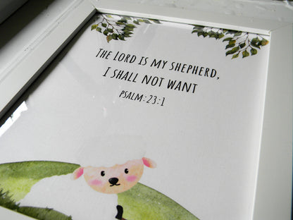 Frame-Kids-Scripture- Lord is my shepherd