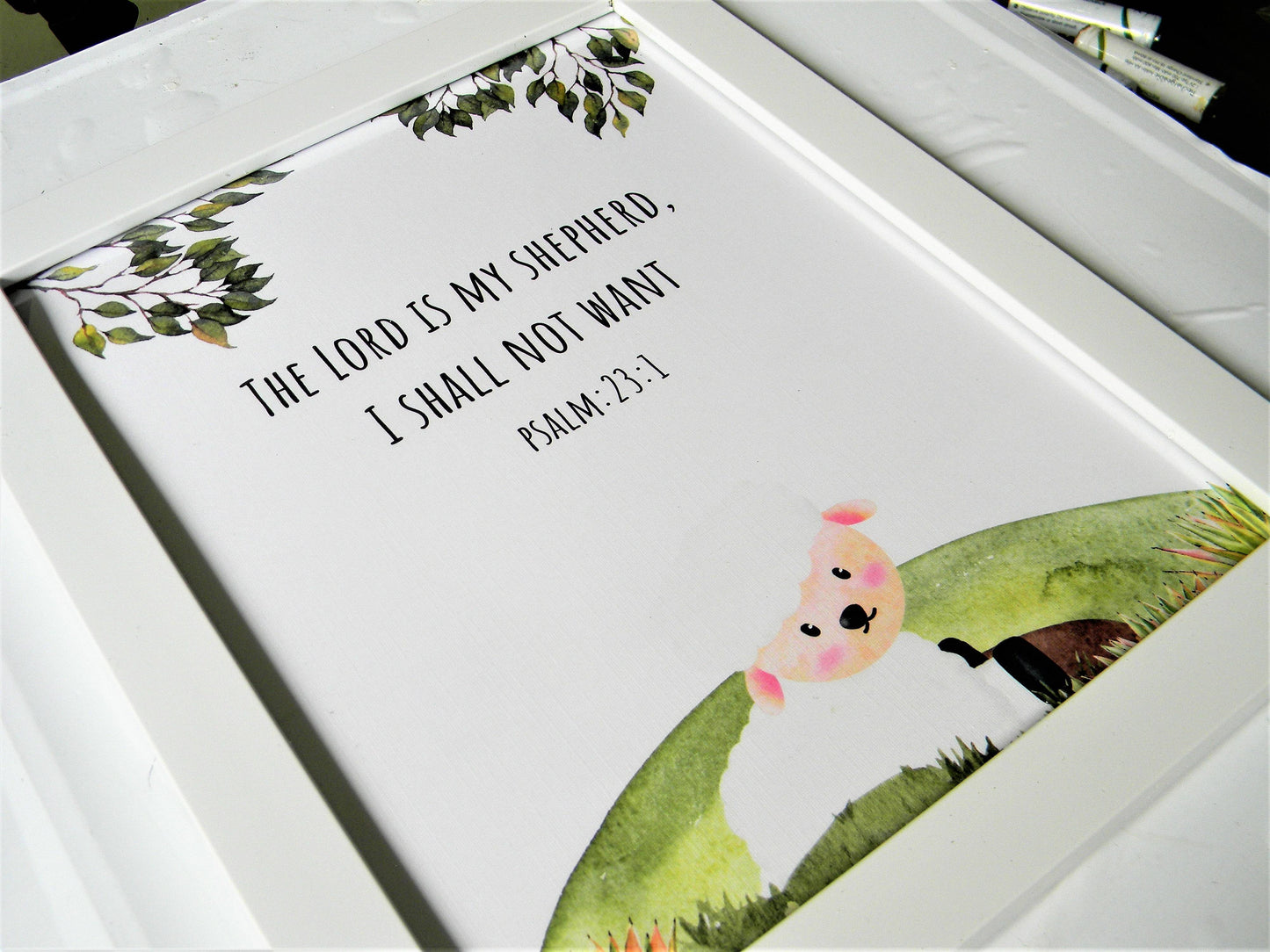 Frame-Kids-Scripture- Lord is my shepherd