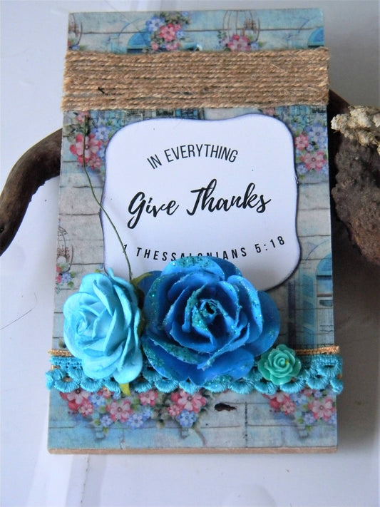 Scripture Wall Hangers-Give Thanks