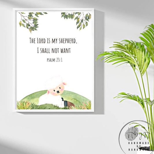 Frame-Kids-Scripture- Lord is my shepherd