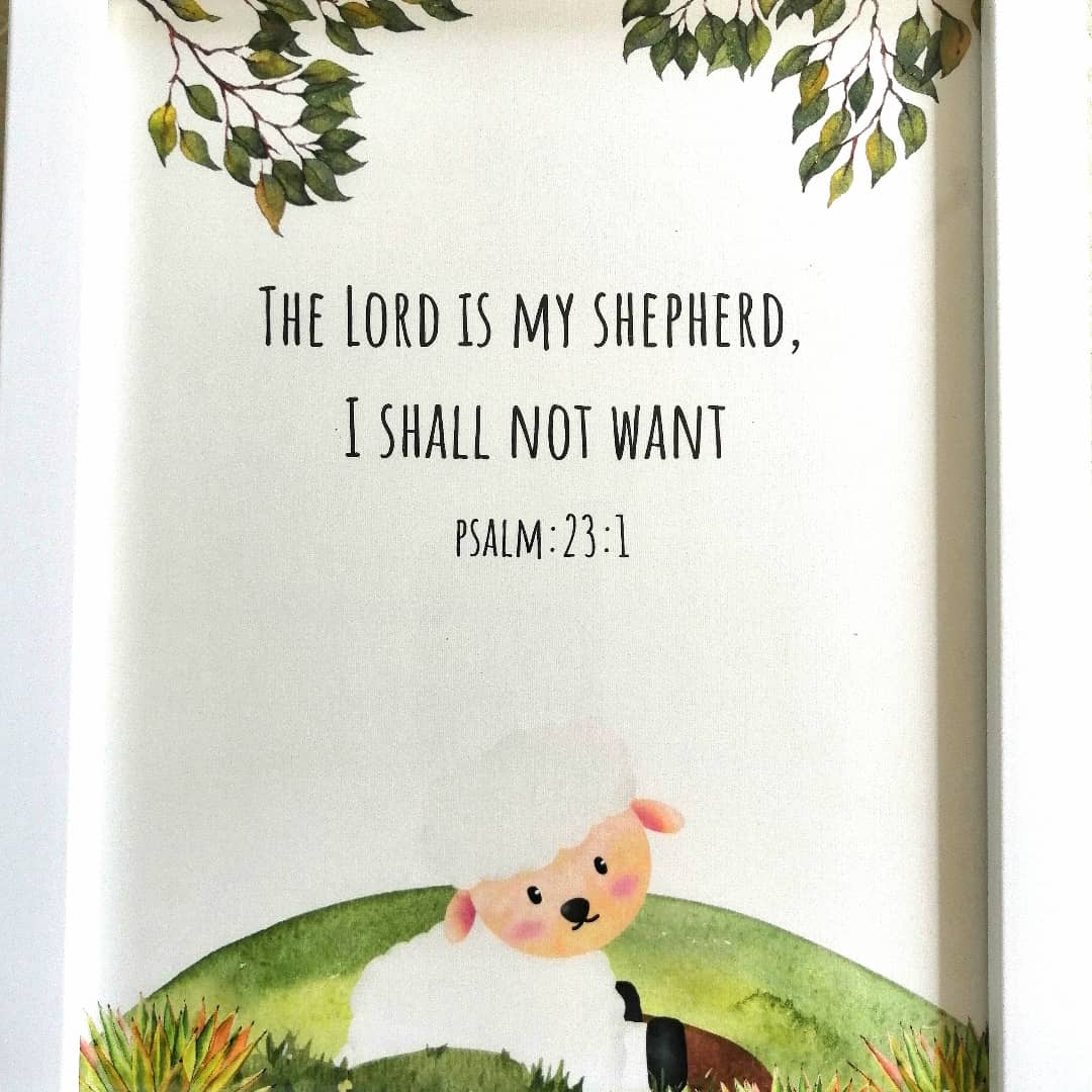 Frame-Kids-Scripture- Lord is my shepherd