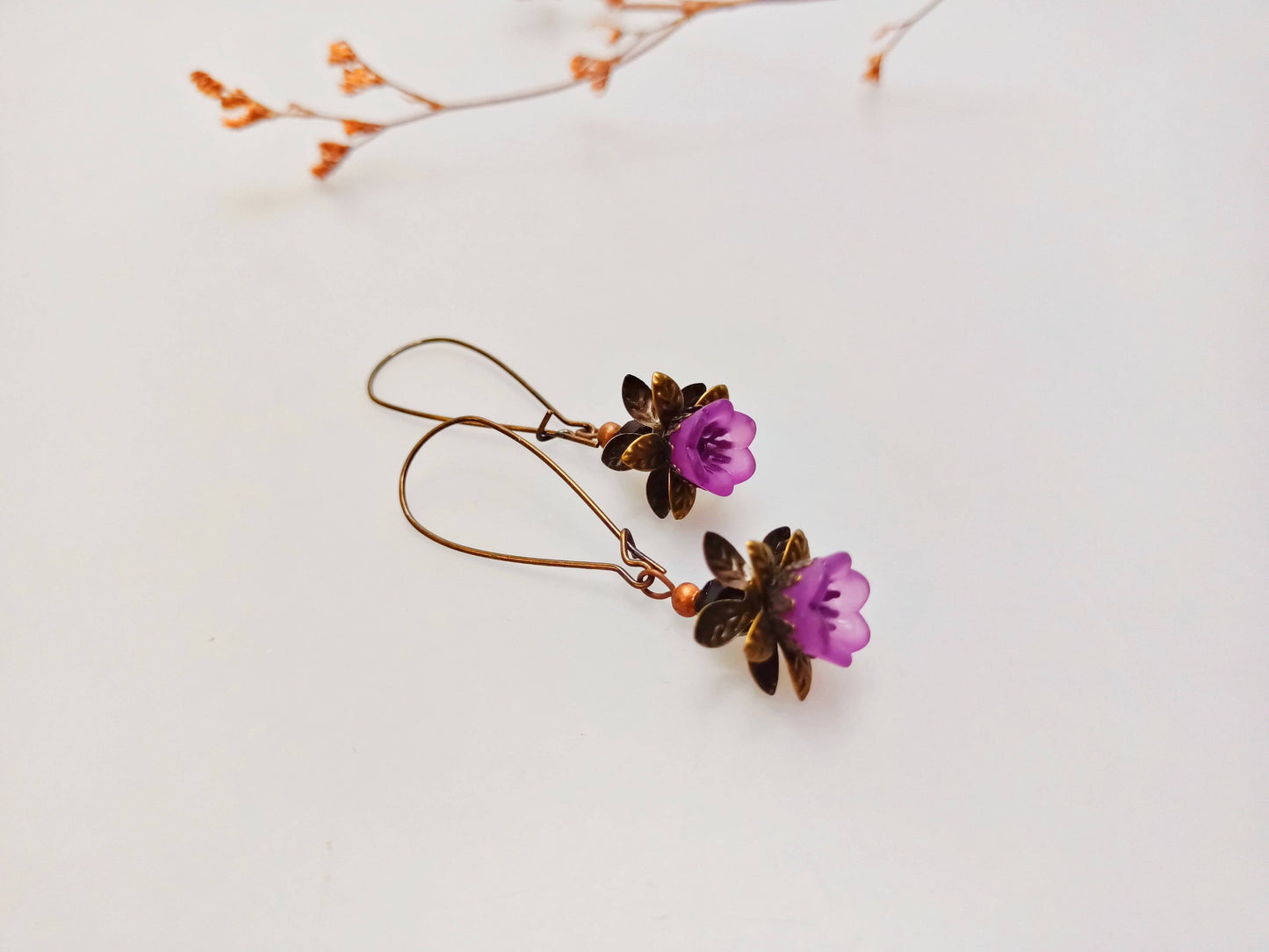 Earring-Beauty and grace floral earring /vintage style