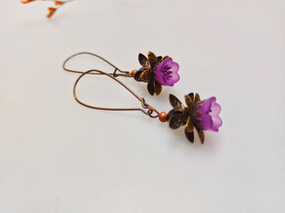 Earring-Beauty and grace floral earring /vintage style