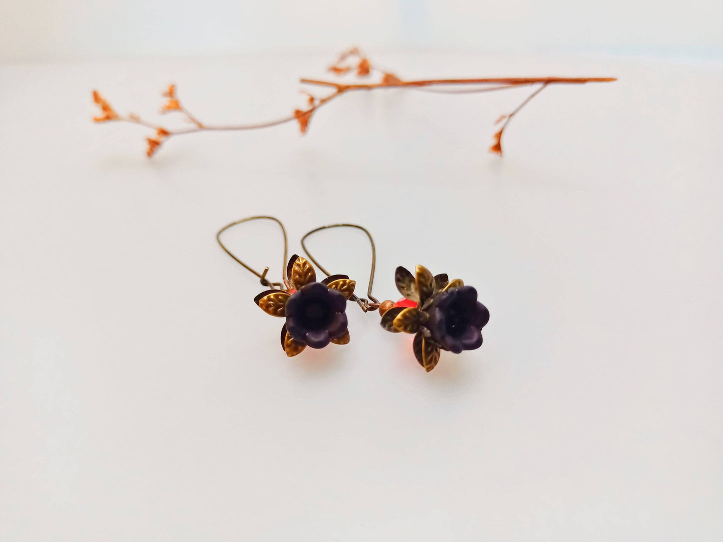 Earring-Beauty and grace floral earring /vintage style