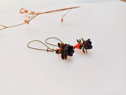 Earring-Beauty and grace floral earring /vintage style