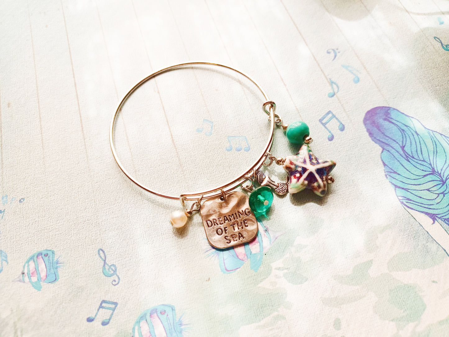 Bracelet -Inspirational - dreaming of the sea