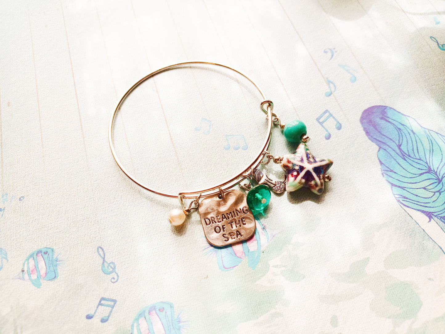 Bracelet -Inspirational - dreaming of the sea